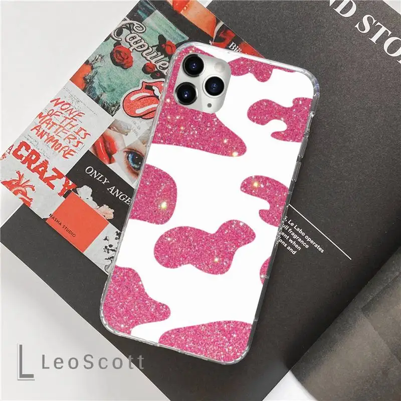

Cow bling luxury Phone Case For iphone 12 5 5s 5c se 6 6s 7 8 plus x xs xr 11 pro max