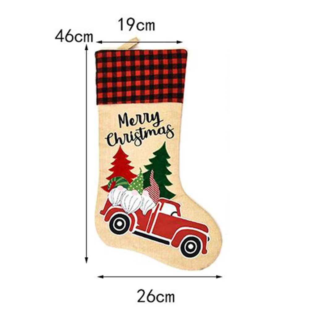 Рождественские чулки сумка украшение на окно конфеты подарок сумки