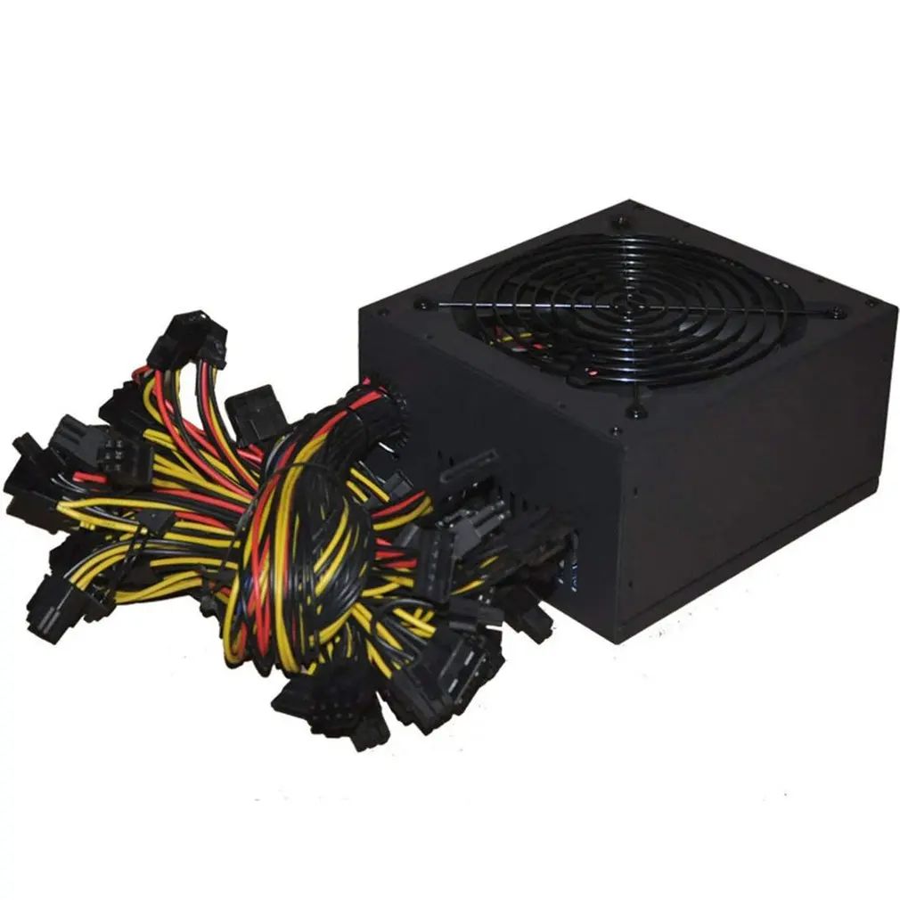 

1800W/2400W ATX Modular Mining PC Power Supply Supports 6 Graphics Card 160-240V Power Supply Mining Machine Support