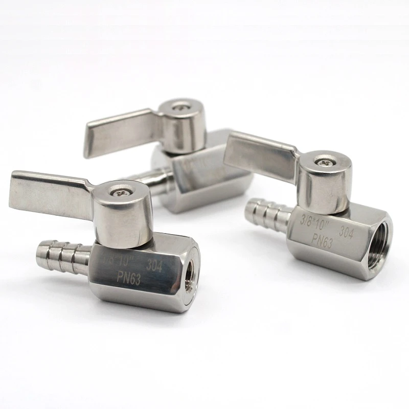 Женский 1/8 &quot - 1/2&quot BSP x 7-12 мм штуцер для шланга мини санитарно шаровой клапан