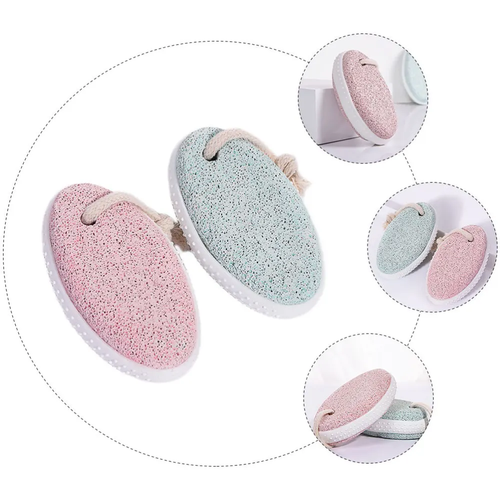 

2Pcs Foot File Pumice Stone Heel Foot Callus Remover Tool Scrubber for Feet Care