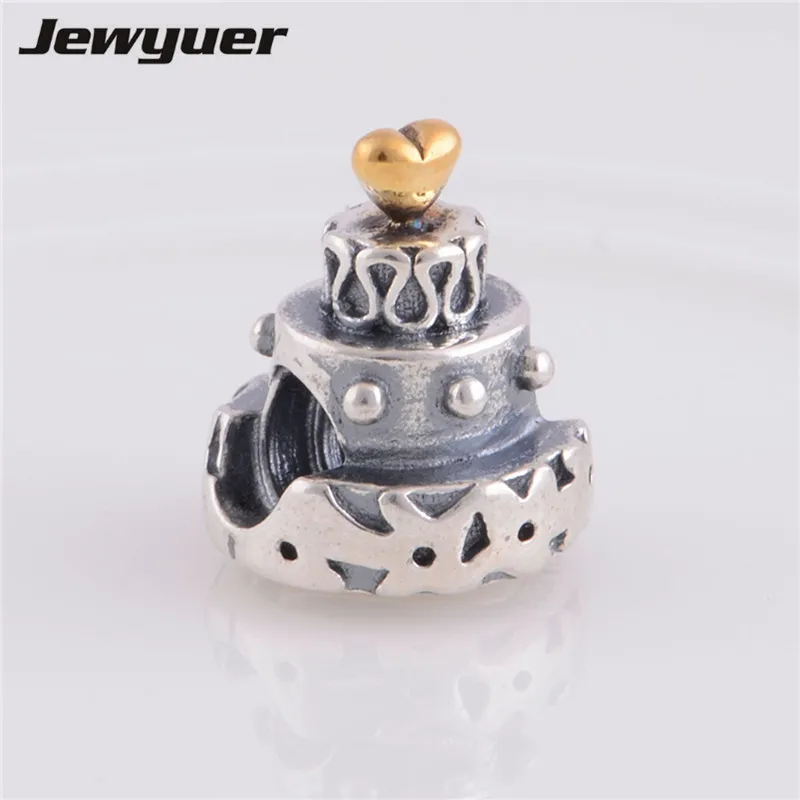 Подвески в виде торта на день рождения с золотыми сердечками ювелирные изделия