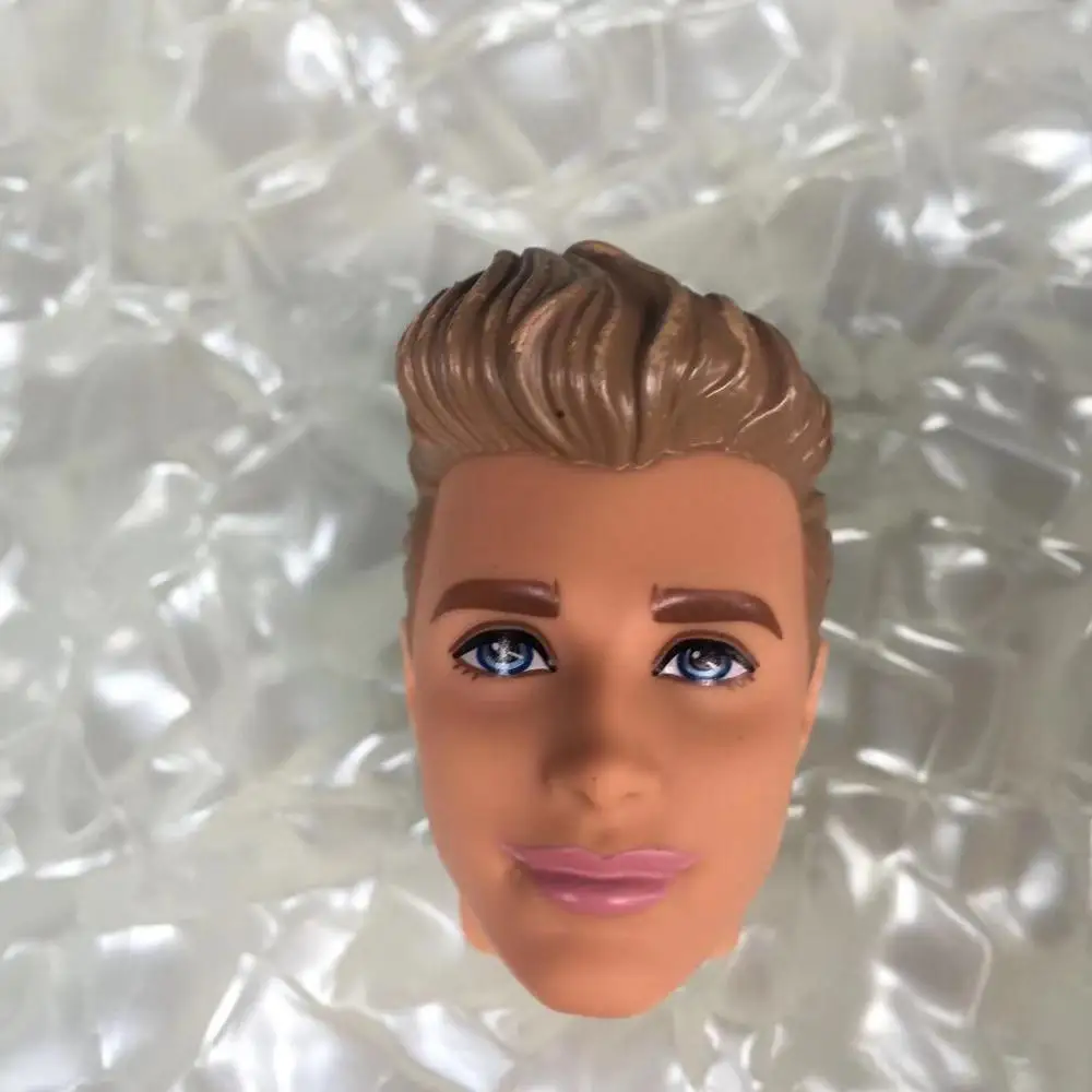 gold hair Принц Кен Кукла голова Игрушка Дети подарок на день рождения кукла игрушка голова DIY кукла части игрушки дети подарок на день рождения белый коричневый черный кожа принц - Цвет: gold hair