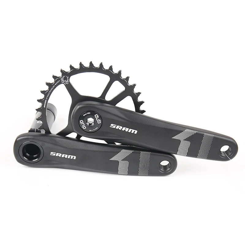 

SRAM FC 1X12 12 Скоростей X1 1000 EAGLE DUB 34T 38T стальная Звездочка 170 мм 175 мм MTB велосипед шатуны цепи колеса 6 мм смещение