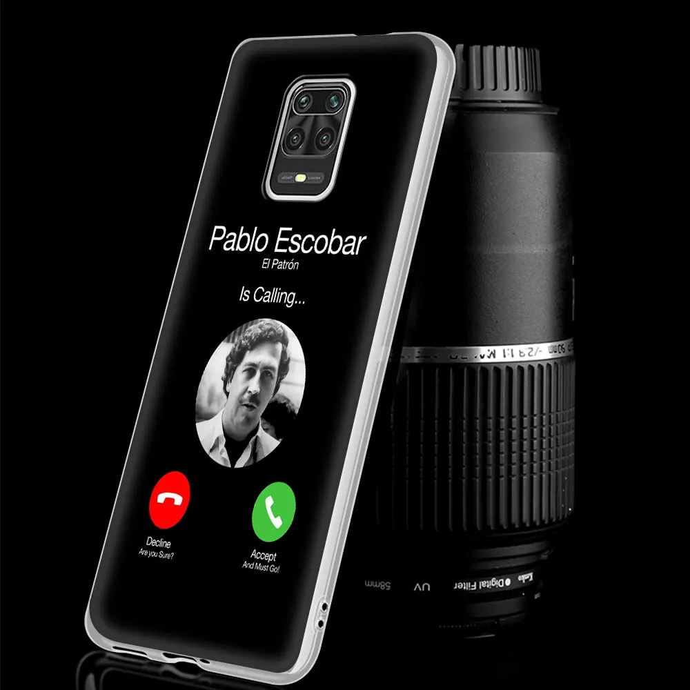 

Silicon Phone Case For Xiaomi Redmi Note 9S 8 Pro 9 7 8T 10 9C 7A 8A 9A 6A K30 Pro 6 Matte Cover Narcos TV Series Pablo Escobar