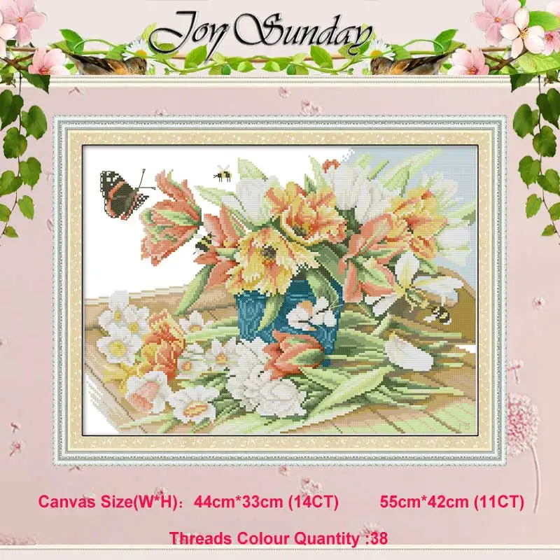 Наборы для вышивки крестиком с бабочками и цветами 11CT 14CT оптовая продажа наборы