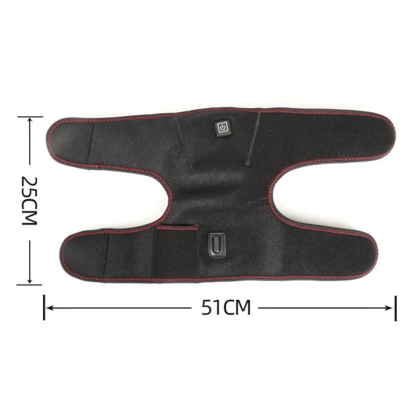 

USB Electric Heated Knee Brace Wrap Heating Knee Pad Rechargeable Knee Protector For Arthritis Pain Knee Excluding Power Bank