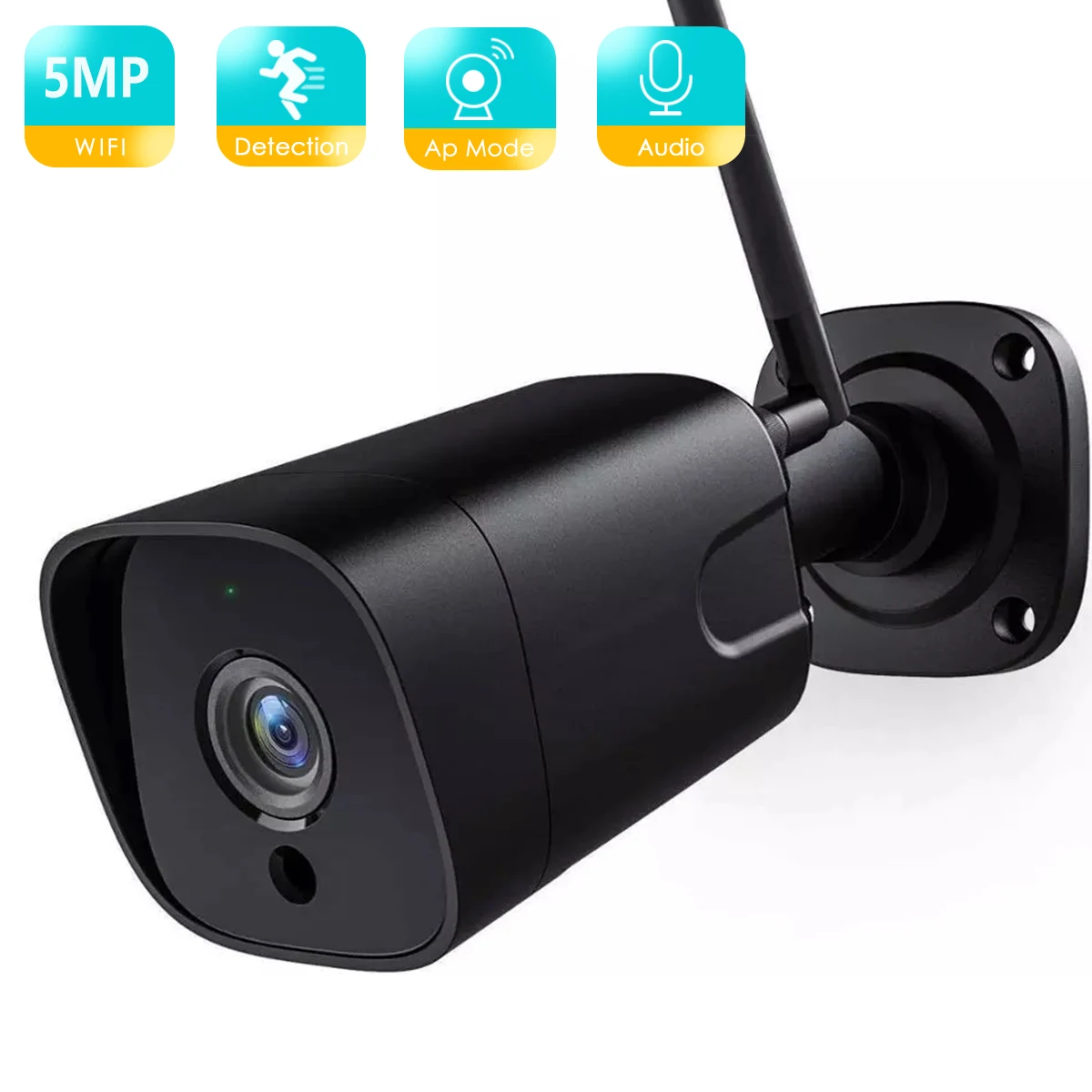 

BESDER 5MP 2MP 2-way Audio Bullet Smart IP Camera SONY Sensor Waterproof Security WiFi Camera MotionDetection CCTV Surveillance