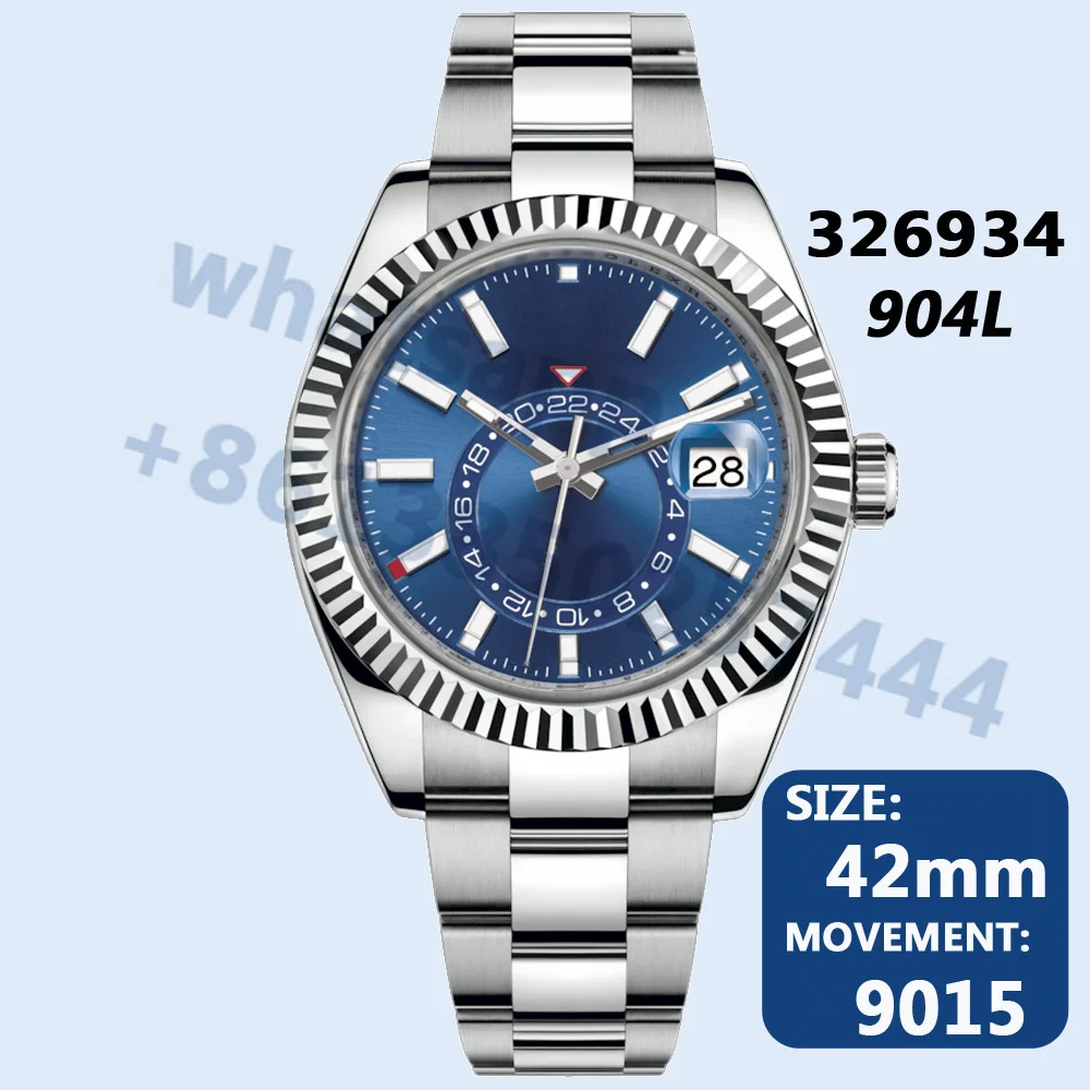 

Men's Automatic Mechanical Watch Sky-Dweller 326934 42mm 904L AAA Replica Top Luxury Brand 1:1 Super Clone Sports VS NOOB ZF 3KF