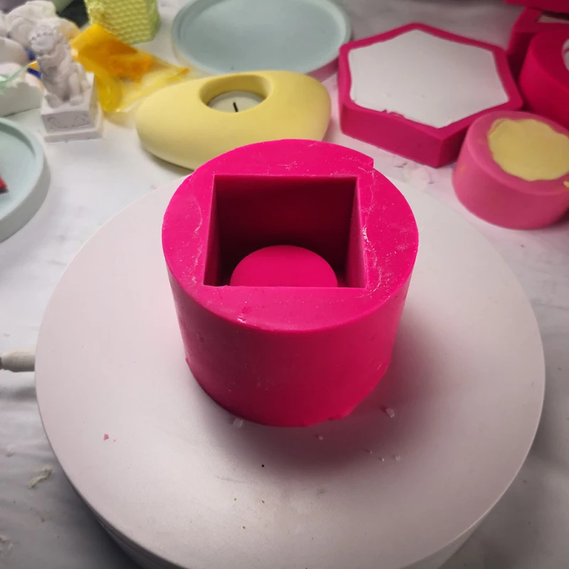 Домашний декор DIY Геометрическая свеча гипсовая Арома форма силиконовая плантаторная цементная форма cиликоновая форма керамическая художественная форма