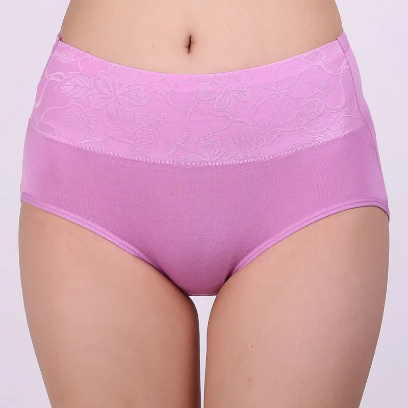 4 шт., Ropa Interior Femenina, Женские Модальные трусы, Трусики с высокой талией, нижнее белье большого размера, дамское нижнее белье
