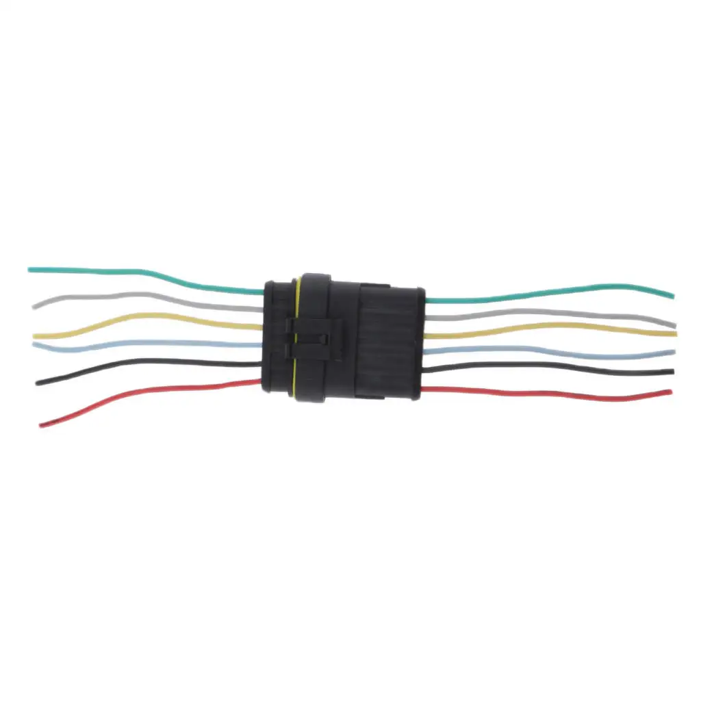 Car Auto 6pin Electrical Wire Plug Anti-water With 14AWG Cable Cord