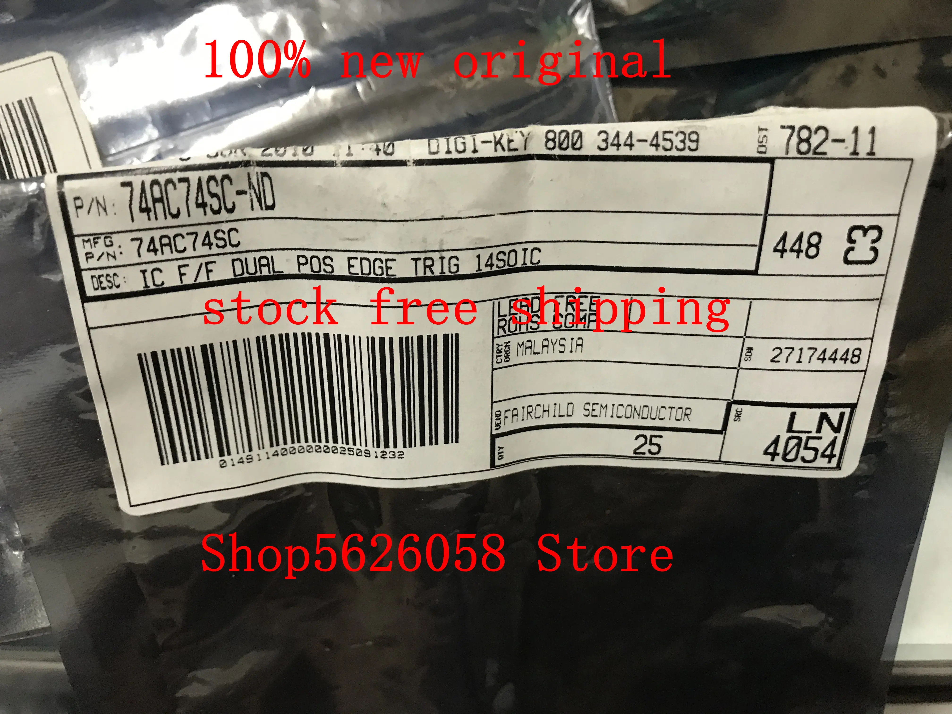 74AC74SC SOP 100% Новый оригинальный 20 шт. 500 шт./лот в наличии|Умные розетки| |