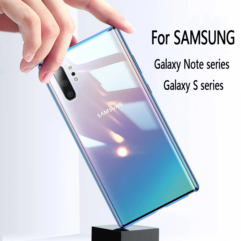 Магнитный адсорбционный металлический чехол для Samsung Galaxy S20 10 S9 S8 Plus закаленное