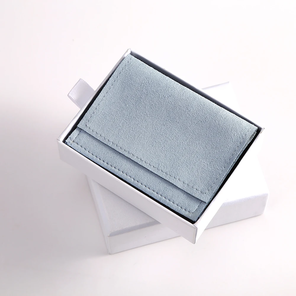 Microfiber Jewelry Packaging Pouches Envelope Bag for Rings Earings Necklace Luxury Jewellery Christmas Wedding Favor Gift Bag