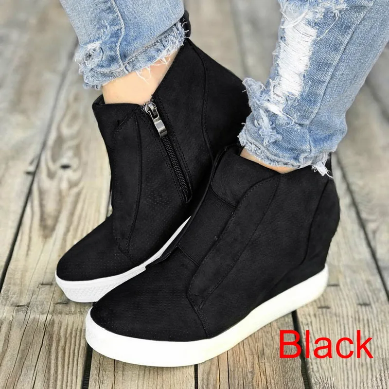 black MoneRffi г., зимние ботинки на платформе женские ботинки очень теплая зимняя повседневная обувь женские ковбойские ботильоны для женщин 11 видов цветов - Цвет: black