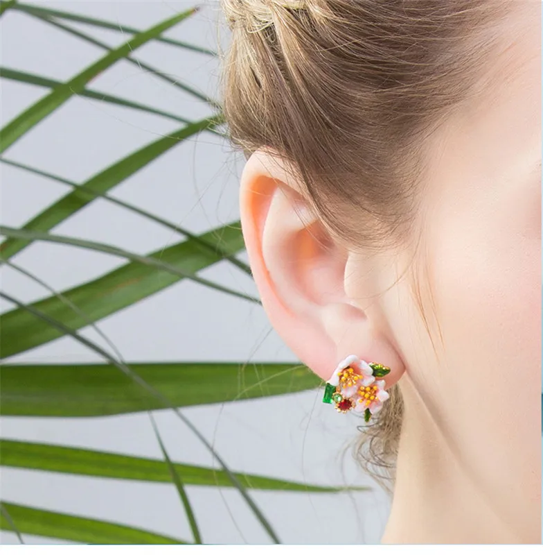 Корейские модные темпераментные серьги с бриллиантами без пирсинга женские