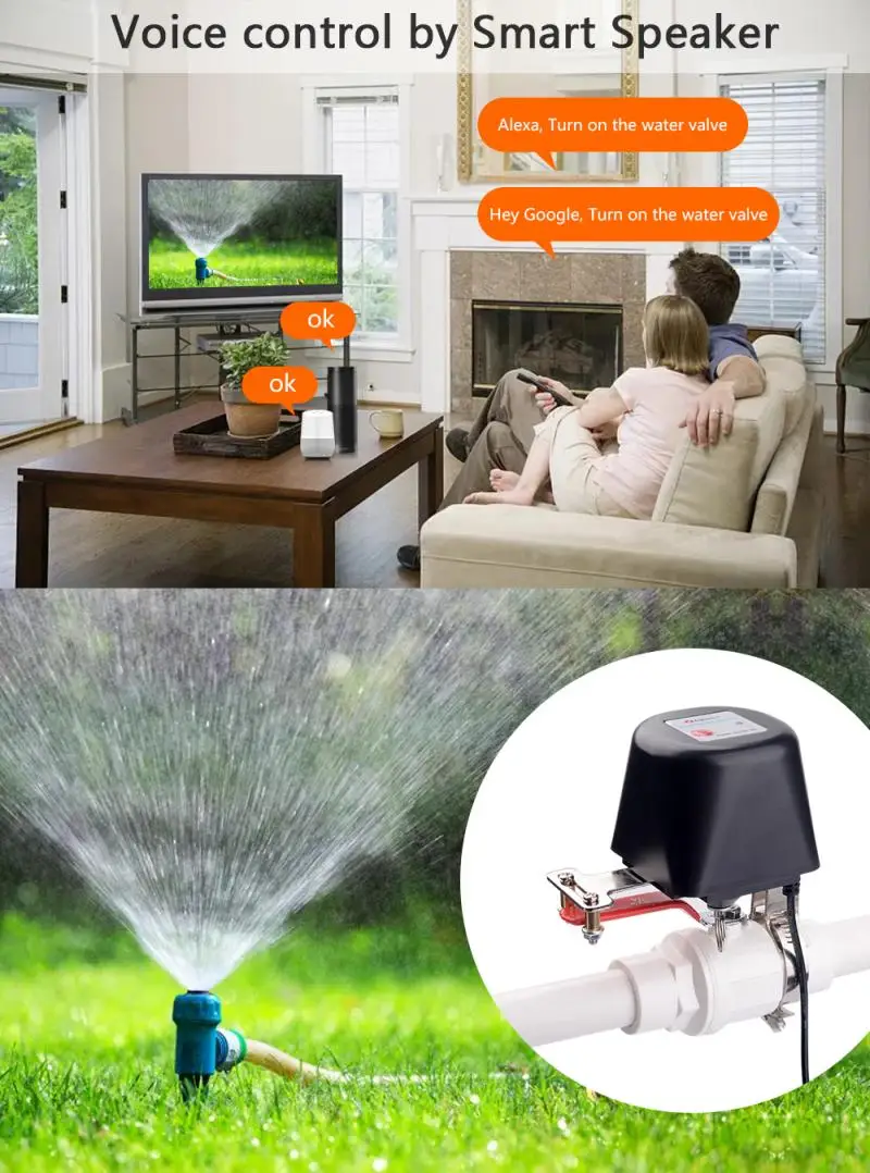 

Smart Home EWelink Zigbee Valve Smart Water/Gas Valve Automation control Work with Alexa Google Home