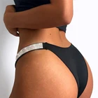 Женские трусы, нижнее белье, хлопковые сексуальные женские стринги, черные трусы, женские трусы, размера плюс, сексуальное нижнее белье