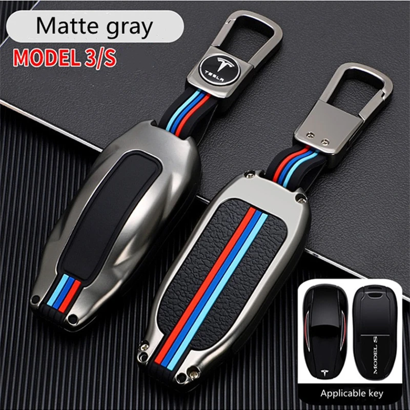 

Suitable For Tesla X Key Case MODELS Key Shell Model3 Aluminum Alloy All-inclusive Key Cover Shell Buckle