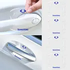 4 шт., силиконовые наклейки для дверей автомобиля SsangYong Rexton 2 Tivolan Musso Tivoli Kyron Actyon Sport Korando