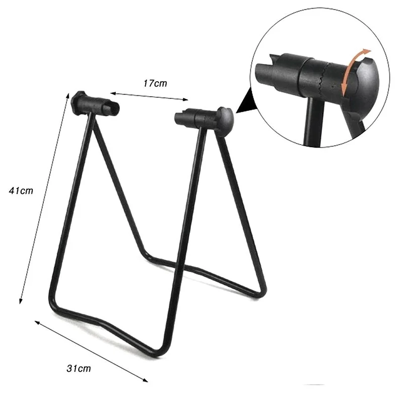 High Quality Universal Flexible Bicycle Bike Display Triple Wheel Hub Repair Stand Kick Stand For Parking Holder Folding