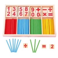 montessori wooden math toy educational early learning numbers counting wood arithmetic stick toys for children
