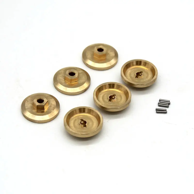

4pcs/6pcs Metal Upgrade Accessories Brass Counterweight 7mm Coupler for FMS 1/18 Cool Road Ze RC Climbing Remote Control Car
