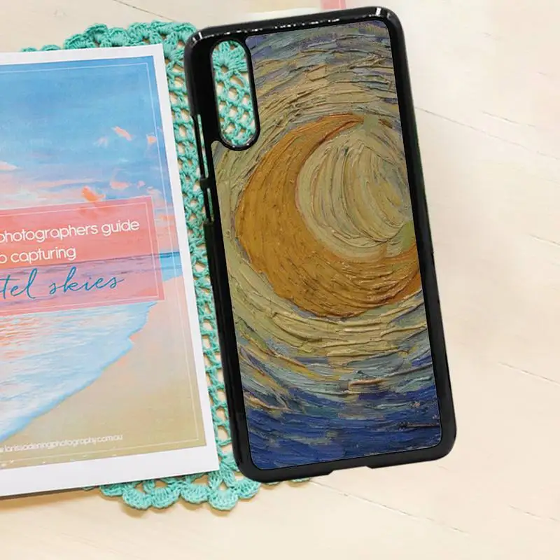 

paintings Starry Night Van Gogh high quality Phone Case coque PC for iPhone 11 12 pro XS MAX 8 7 6 6S Plus X 5S SE 2020 XR