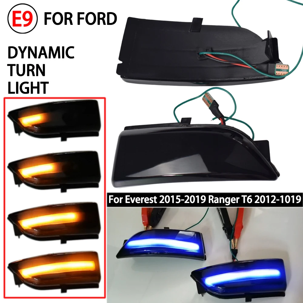 

Светодиодный Динамический указатель поворота для Ford Everest 2015-2019 Range Rover T6 2012-2019 Raptor Wildtrak