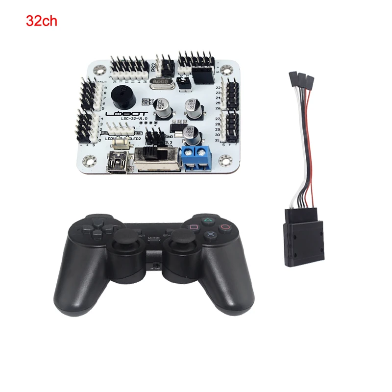 6 24 32 канала Robot серво мотор Управление доска & PS2 + приемник для Hexapod манипулятор