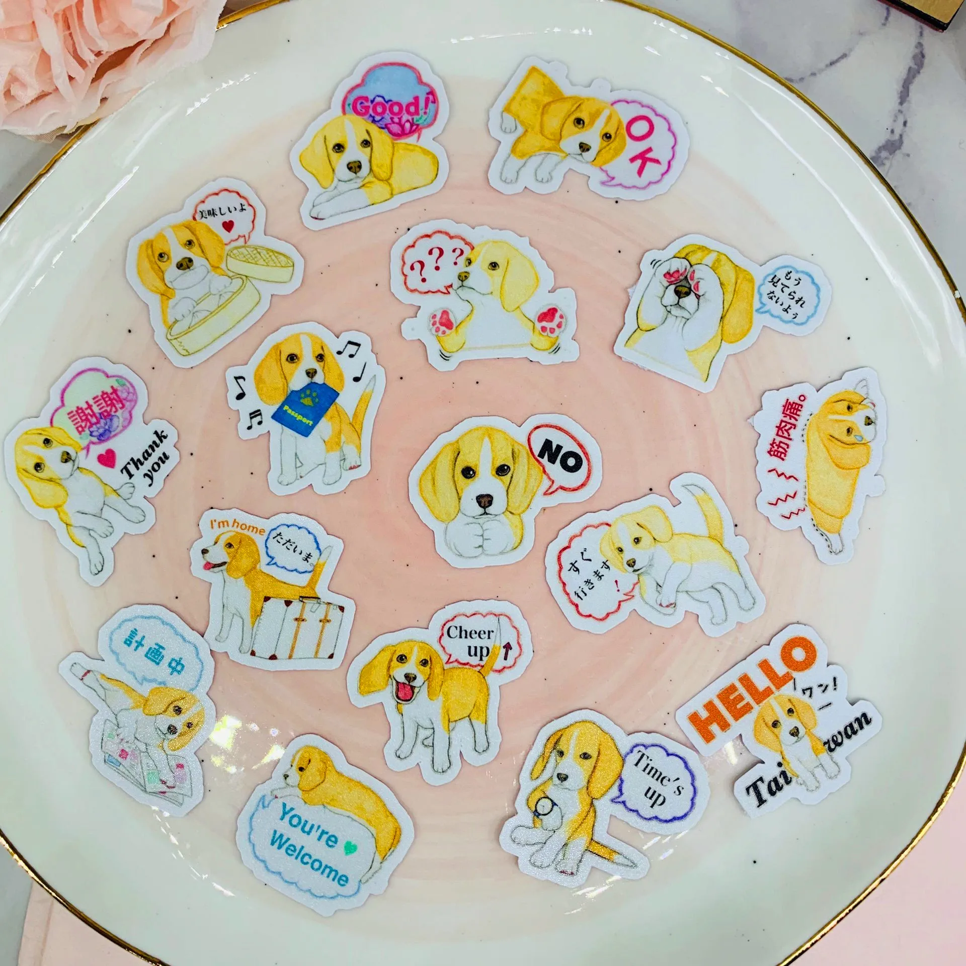 40 шт. детские наклейки в стиле ретро |