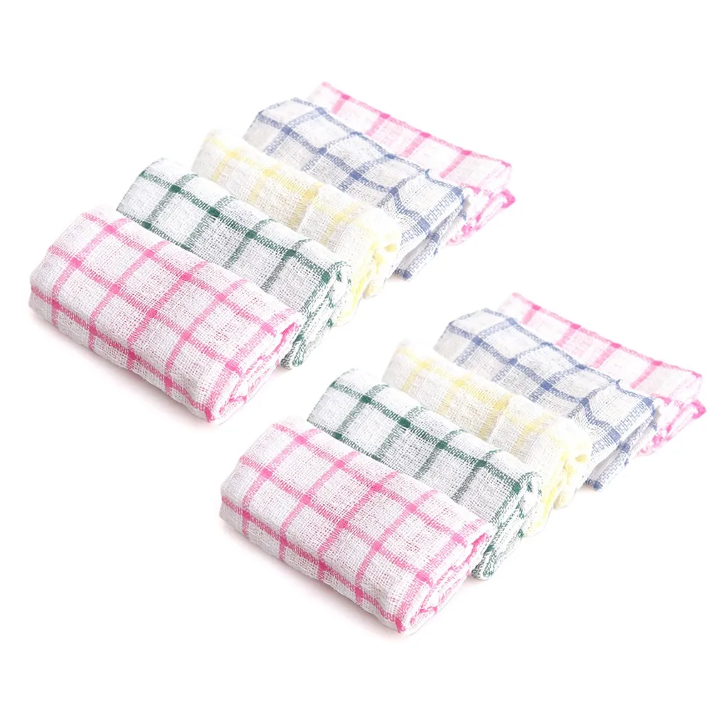 

Kitchen Tea Towels Cotton Dish Cloths Bar Towels Multipurpose Cleaning Cotton High-quality Wipes And Scouring Pads Kitchen Tools
