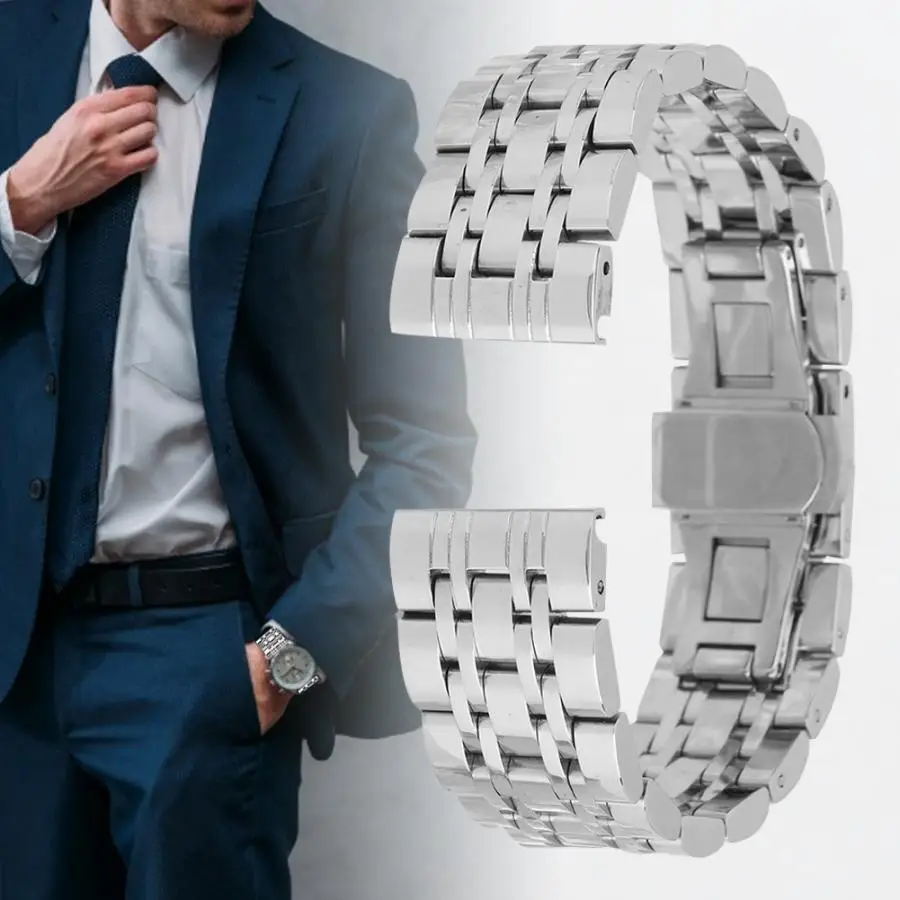 Ремешок для часов 20 мм ремешок из нержавеющей стали сменный легко использовать