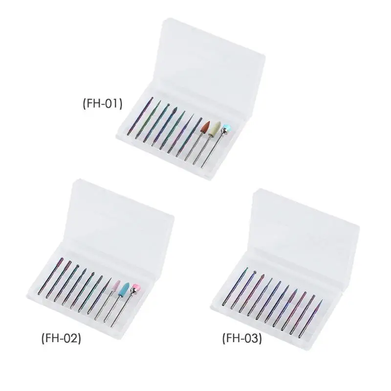 10 шт. профессиональная художественная шлифовка ногтей Шлифовальная головка