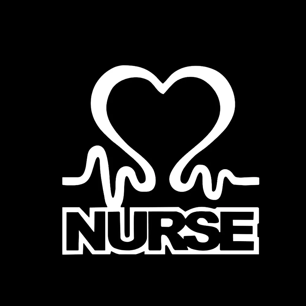 

New Cartoon Nurse Heart Creative Car Decoration Sticker High Quality Personalized Pvc Cover Scratches Waterproof Decal