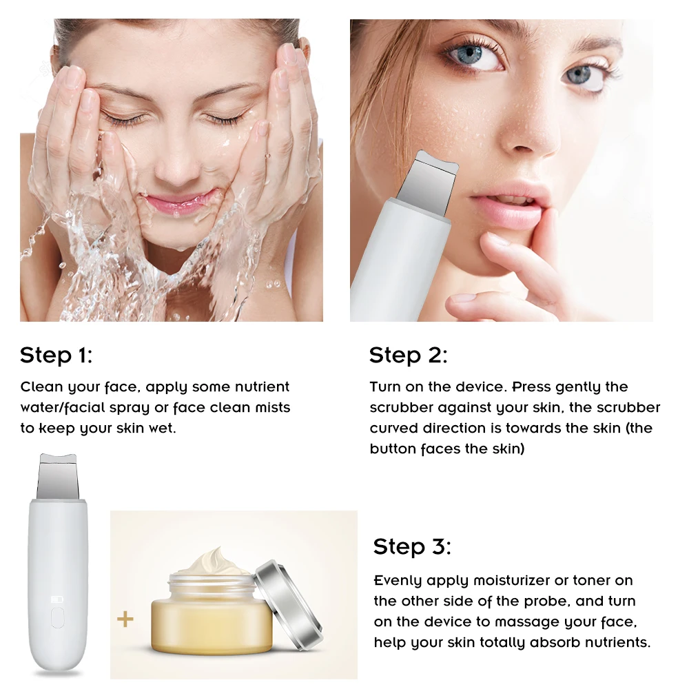 Ультразвуковой аппарат для удаления черных точек морщин и пор|Скраб кожи| |