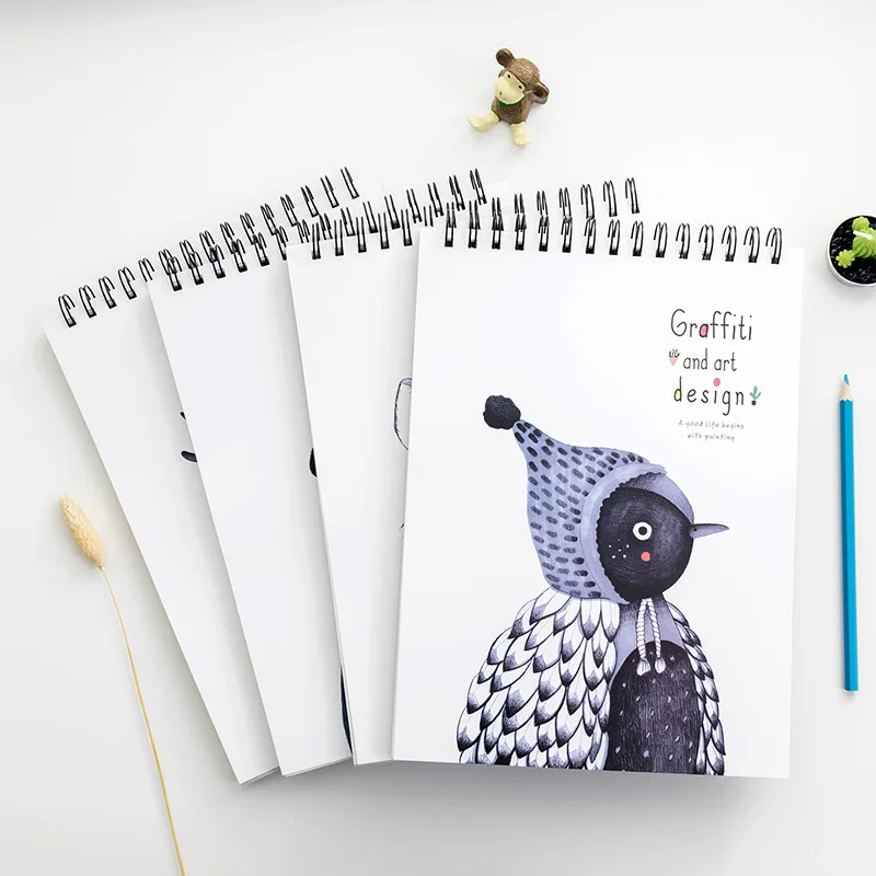 

Vintage Van Gogh Sketchbook Hand-painted Blank A4 Notebook 50sheets Drawing Painting Planner Agenda Diary Office School Supply