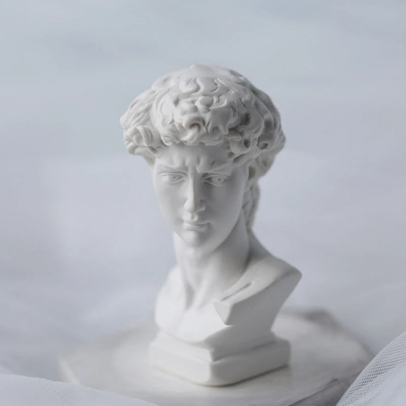

1 Pc Great Artists Figures David Polymer Clay Plaster Candle Silicone Mold Resin Casting Portrait Painting Mold Crafts Tools