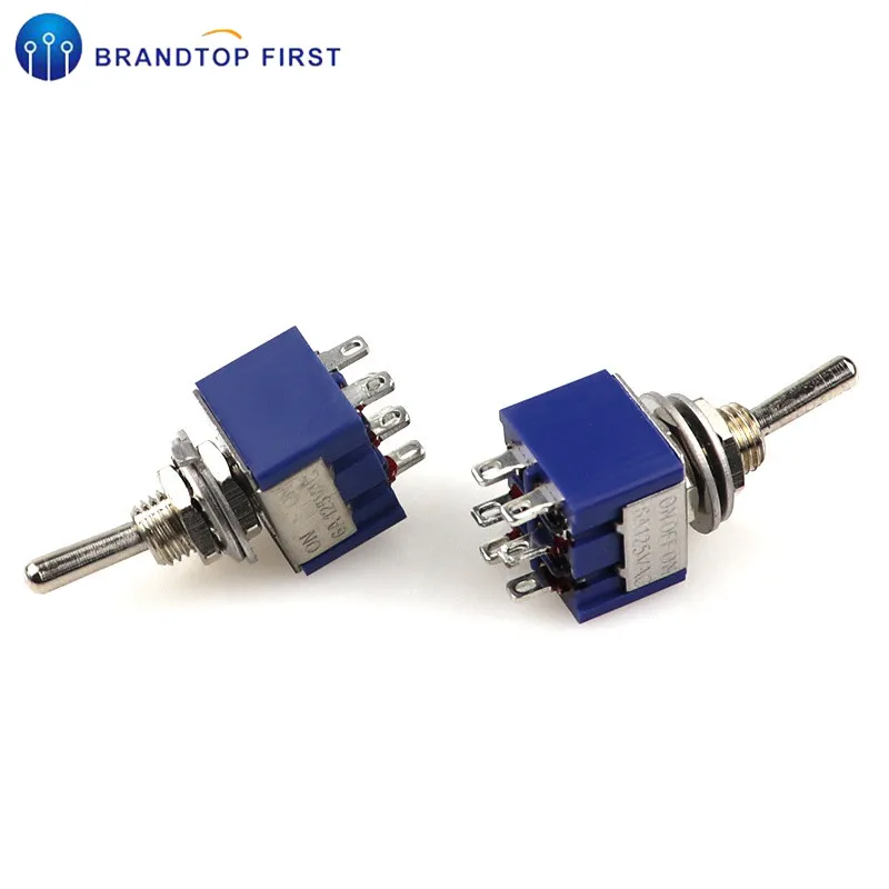 MTS 202 6A 125V AC 6 Pin ON Mini Toggle OFF ON|Выключатели| |