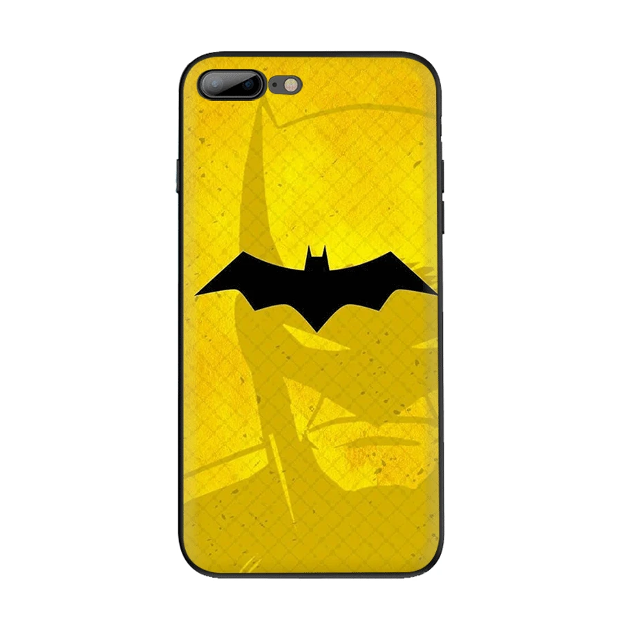 Чехол для мобильного телефона из ТПУ для iPhone 5 5S 6 6s 7 8 Plus X XR XS Max Shell с логотипом Marvel Бэтмен - Цвет: B11