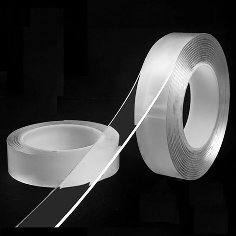 

1/2/3/5m Reusable Double-Sided Adhesive Multipurpose Nano-Adhesive Tape No Trace Washed Magic Glue Loop Disks Tie Glue