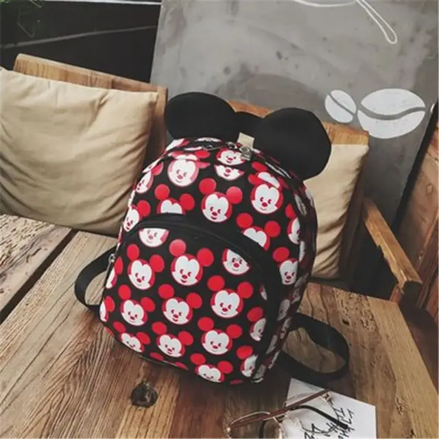 Disney, рюкзак для девочек с Минни Маус, рюкзак для детей с Микки Маусом, школьная сумка, новые Мультяшные рюкзаки для мальчиков, нейлоновые сумки для детского сада - Цвет: 2
