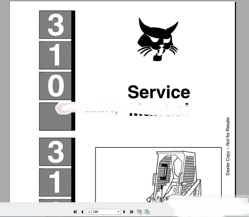 

Bobcat Full Set Service Manual