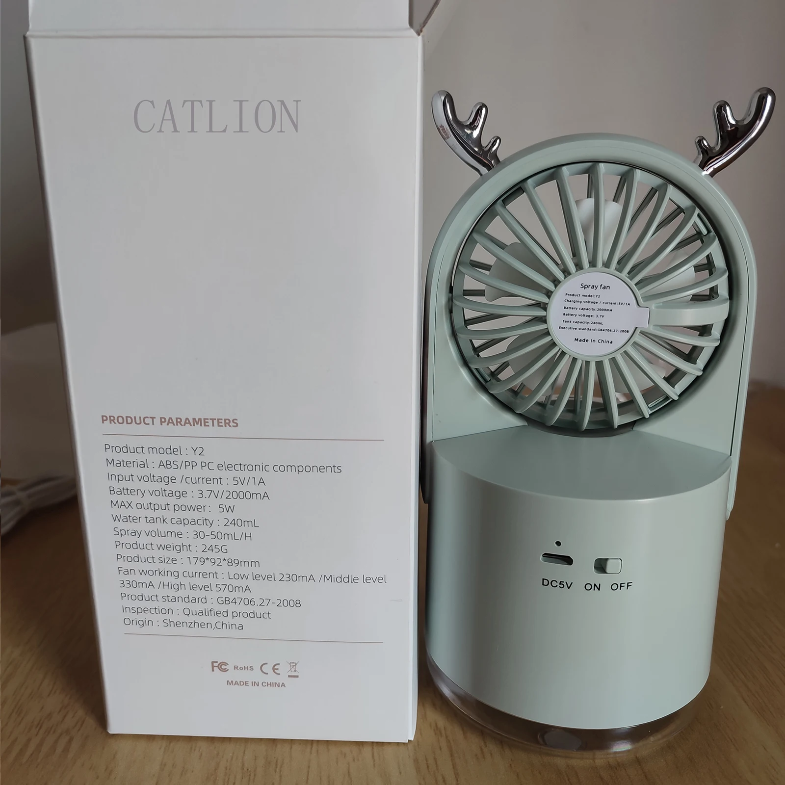 

Humidifier Fan 2 In 1 Portable Desktop Mini USB Cooler Rechargeable Ventilador Outdoor Travel Handheld Silent Electric Fans Home