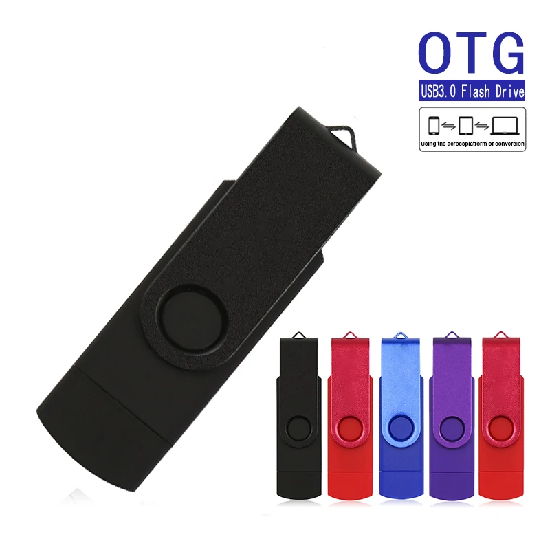 Красочная OTG Флешка 128 Гб 64 ГБ 32 Android смартфон USB флэш-память 16 Стандартная карта