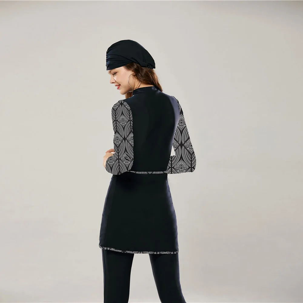 YONGSEN женский скромный купальник Мусульманский Буркини ислам бикини полный охват