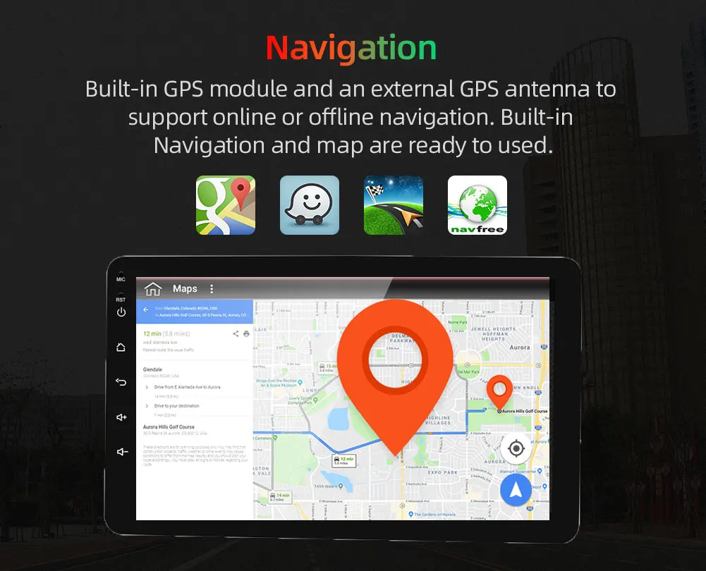 2 Din 8 ''Восьмиядерный Универсальный Android 9,0 4GB ram автомобильный Радио Стерео gps навигация WiFi 1024*600 сенсорный экран 2din автомобильный ПК