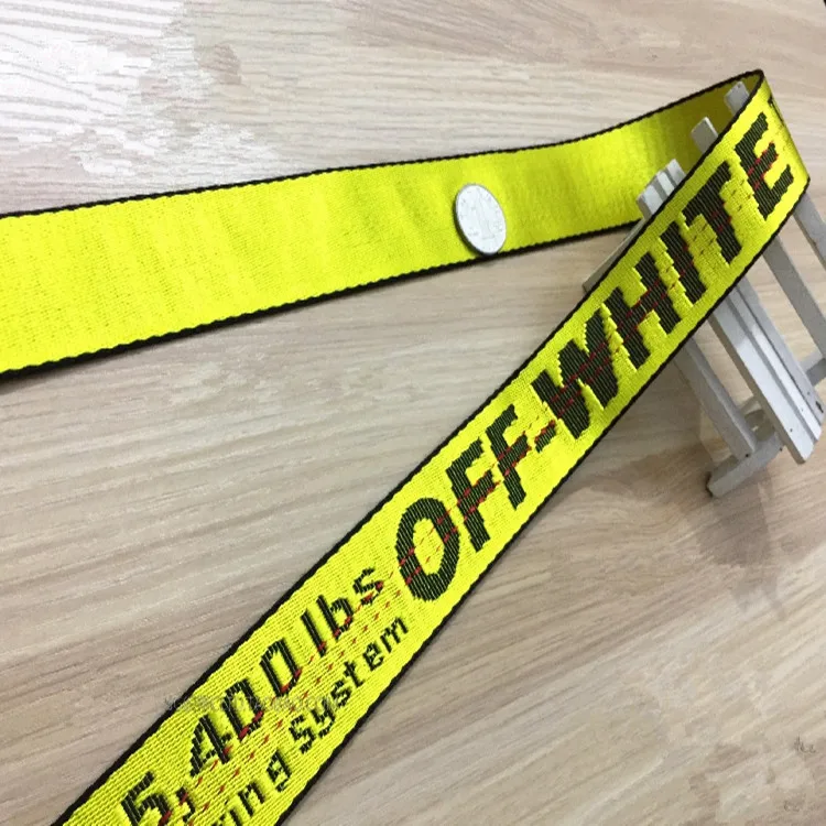 2.5cm off yellow 2 метра английские буквы, лента, ленточный ремень, используемый для одежды, сумки, головные уборы, шляпа, есть другой знак, символ, лента DIY ручной работы - Цвет: 2.5cm off yellow