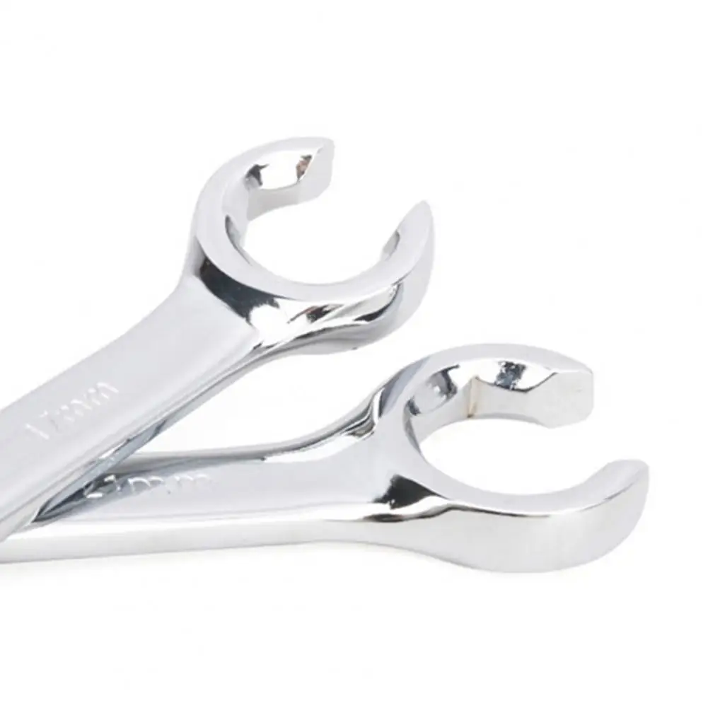 

6Pcs Metric Fix Tubing Wrench High Hardness Wide Use Durable Dual-head Hexagonal Oil Pipe Open Wrench Spanner for Car Repair